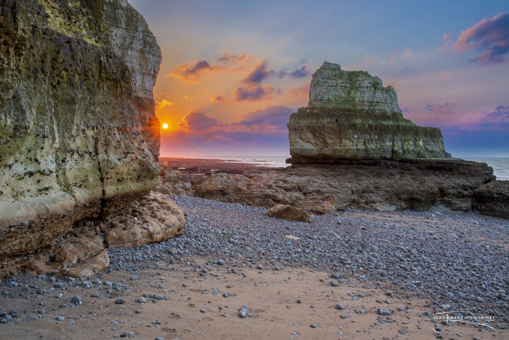 Photographie Paysage Normand - Coucher soleil Yport