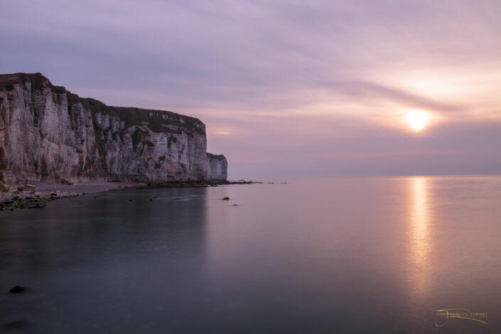 Coucher de soleil à yport